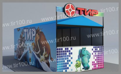 Палатка для пневматического тира, длина 6 метров (Вариант 7)